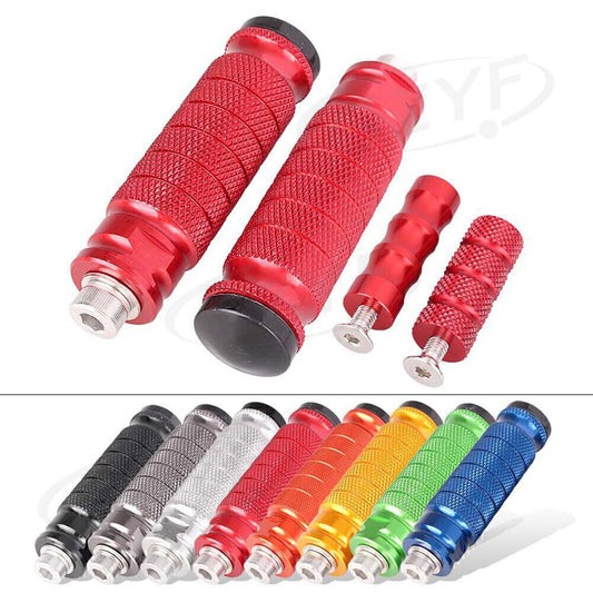 Universal Rearset Footrests Footpeg Foot Pegs Pedals Steps Aluminum 8 Colors