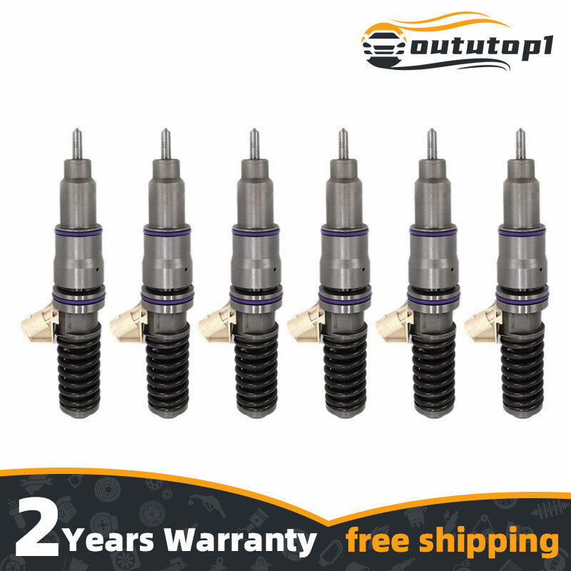 6Pcs New Fuel Injector for Volvo MD13 for MACK MP8 D13 85013611 22027808 21092434