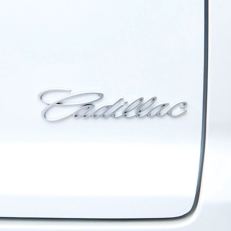 2-Piece for Cadillac Car Trunk Badge Boot Badge Metal Sticker Lettering Matte Red
