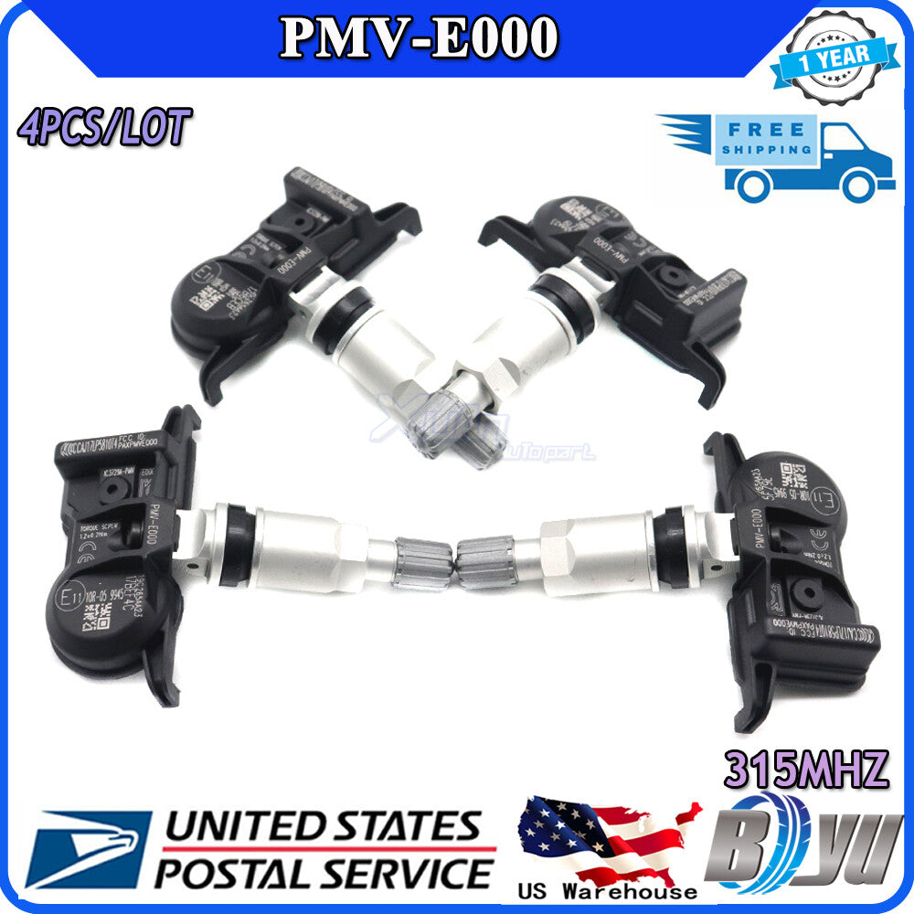 PMV-E000 TPMS 4PCS for Toyota Tacoma for Camry 4Runner for Lexus for ES RX Series 315Mhz