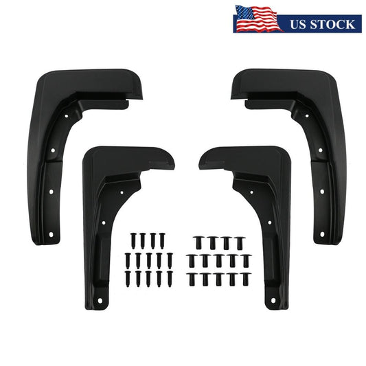 Car Front Rear Guard Mud Guards Splash Set Black for Ford Maverick 2022-2023