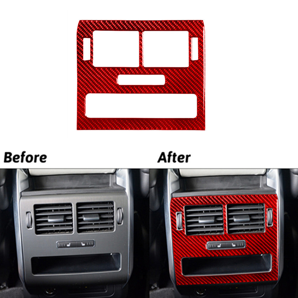 Red Carbon Fiber Rear Air Vent Cover Trim For Land for Range Rover Sport 2014-2017