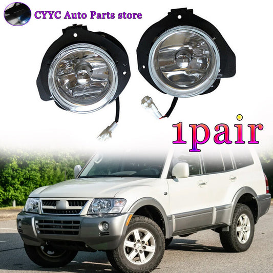 2Pcs Front Bumper Fog Lamp With Bulb for Mitsubishi Montero 2003-2006