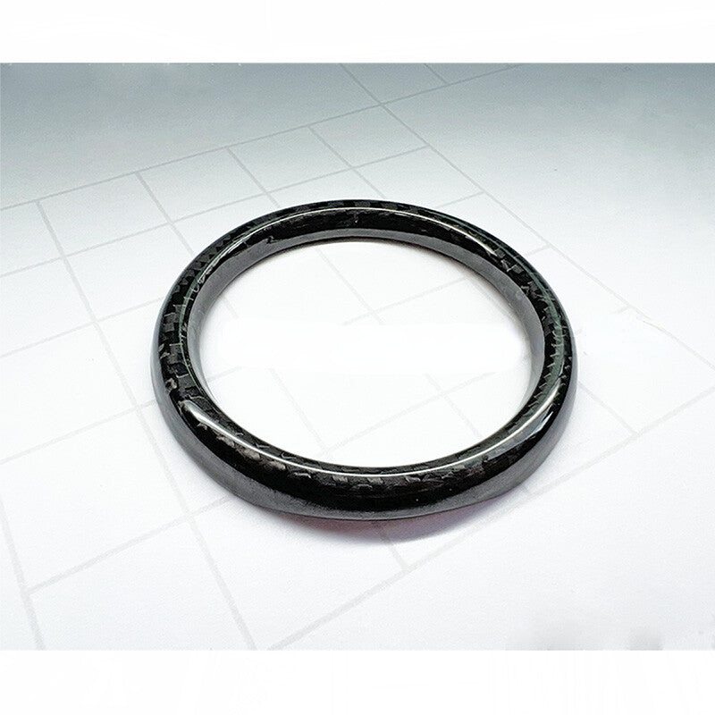 Real Carbon Fiber Dashboard Center Clock Cover Trim for Porsche Macan 2014-2023