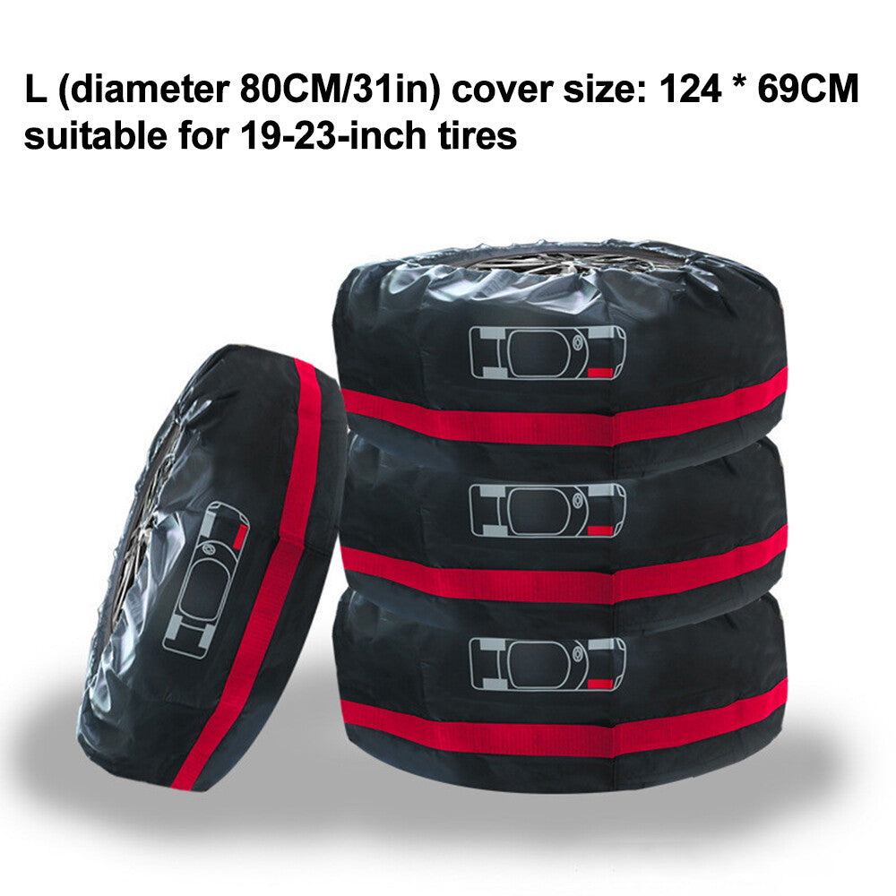 Car Winter Tire Cover Spare Tire Cover, Seasonal Tire Totes for 19-23 Tire