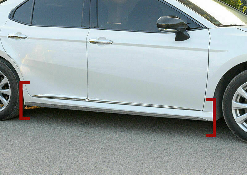 8p for Toyota for Camry 2018-23 Chrome Steel Side Door Body Guard Molding Cover Trim