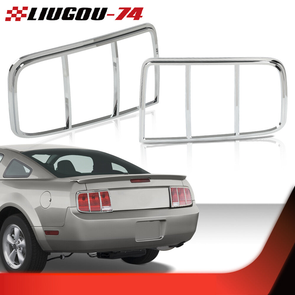 2-piece chrome taillight cover cover suitable for 05-09  for ford  for Mustang