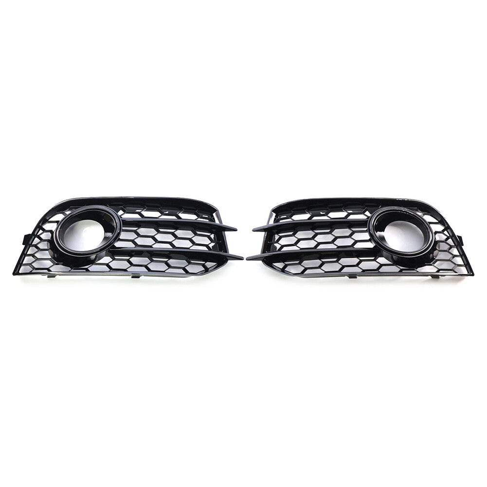 2x Front Bumper Fog Light Grille Cover Left Right Set for Audi A1 8X 2010-2014