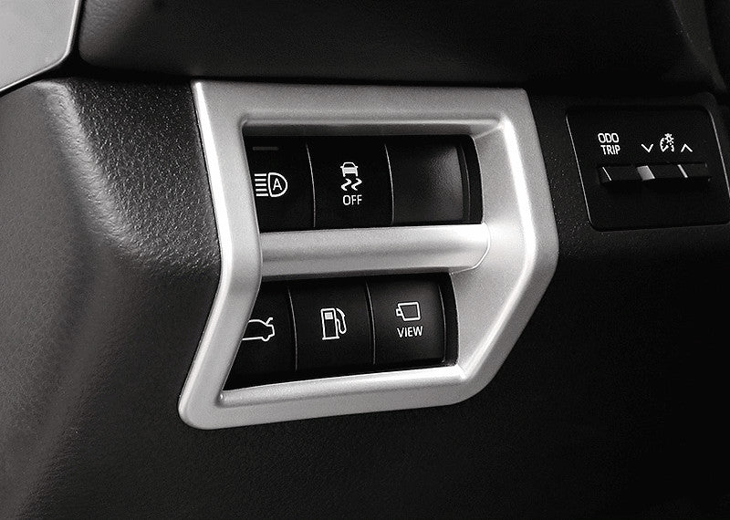 Matte Silver Headlight Switch Control Frame Trim ABS for Toyota for Avalon 2020-2022