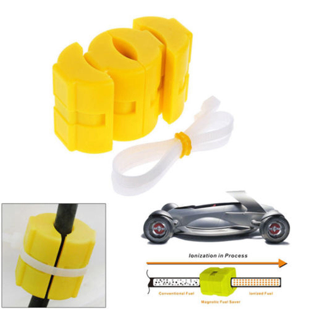 2Pcs Car Magnetic Fuel Saver Economizer Saving Universal Vehicle Gasoline Saver