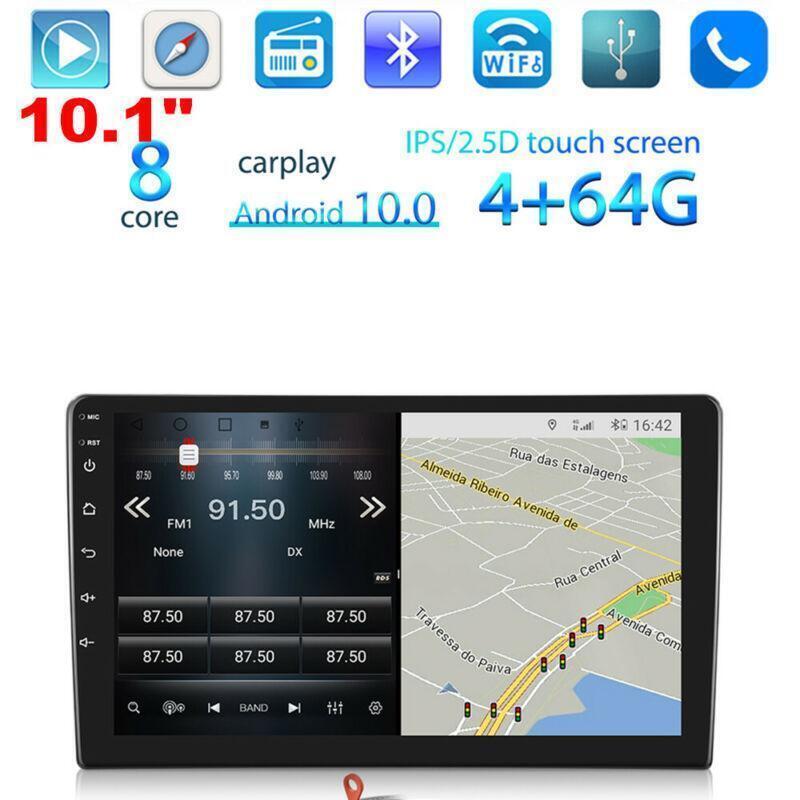 HD Touch 10.1 Android 10.0 Car Player 4+64G WiFi Mirror Link GPS Navigation Kit