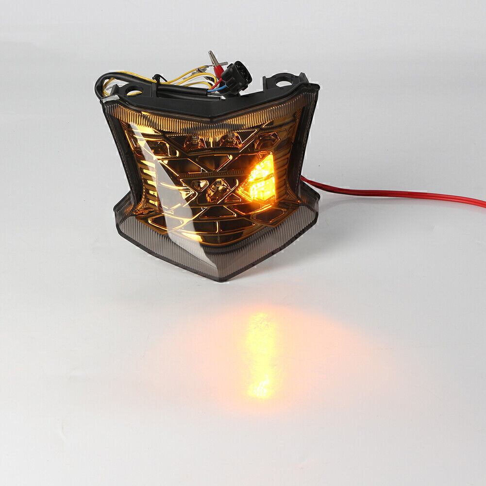 Gold Motocycle Rear LED Turn Signal Taillight for Kawasaki Z900/Z650 ABS 2017-23