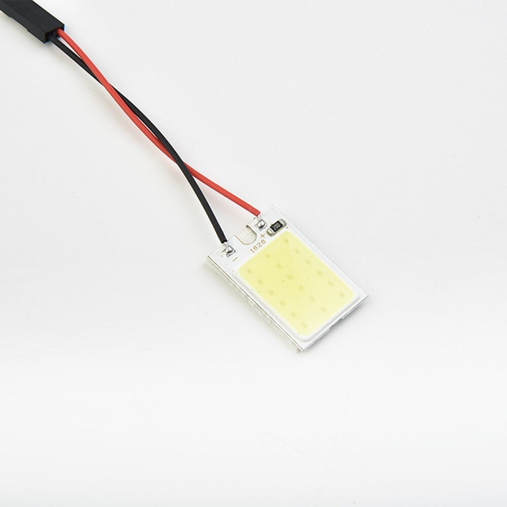 12V Automotive COB LED White Panel Bulb Internal Dome Reading Light 40x20mm