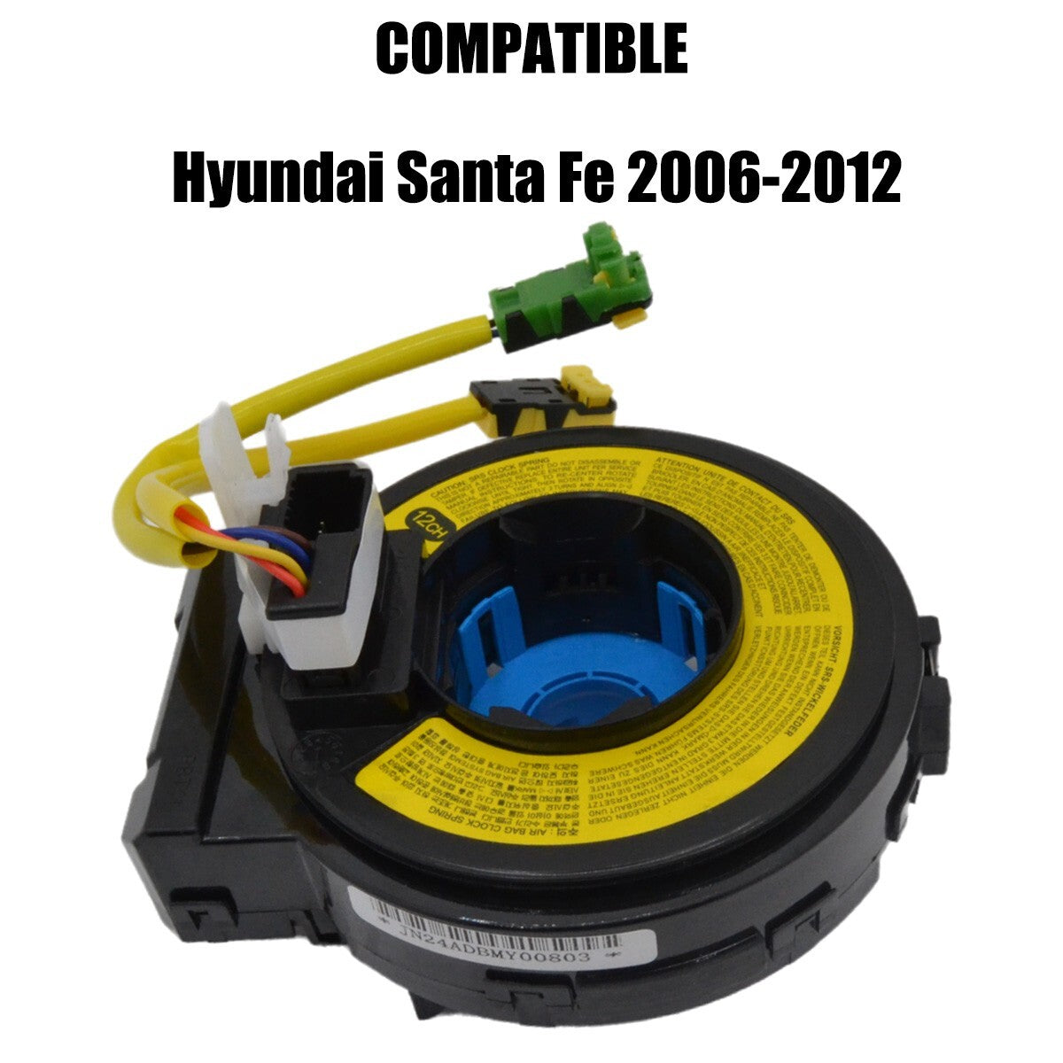 Clock spring 93490-2B300 compatible with 2006-2012 for Hyundai Santa Fe.