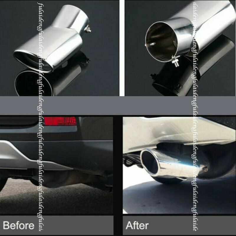 2P Exhaust Muffler Tail Pipe Tip Tailpipe Trim for Honda CR-V CRV 2017-2021