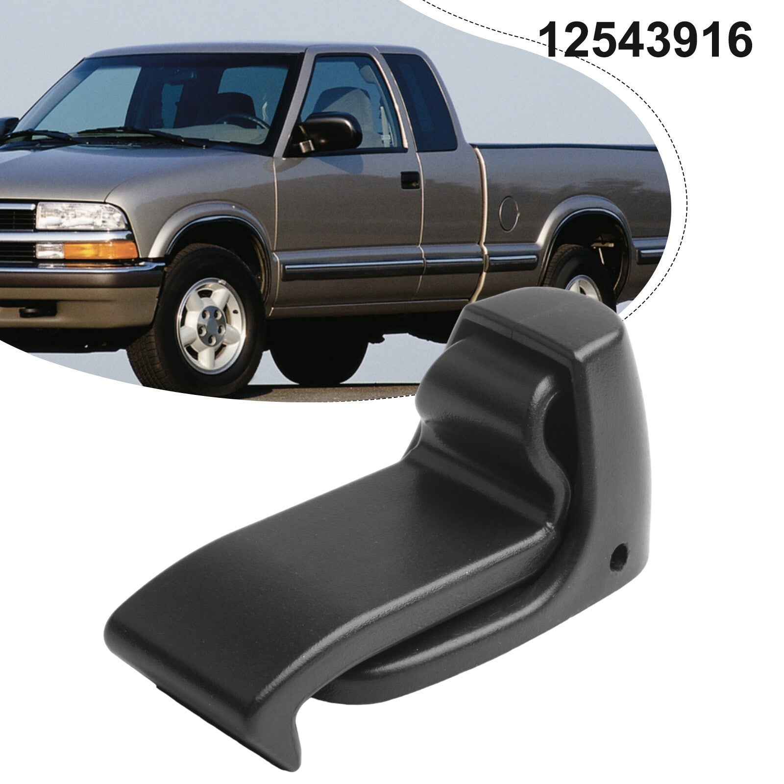Rear Sliding Glass Latch for Chevy For S10 for GMC For Sonoma 94 04 Black