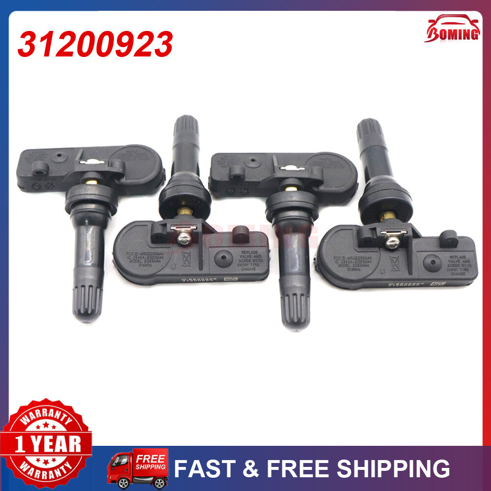 4x TPMS Tire Pressure Monitor Sensor for Volvo V70 XC70 XC90 S60 S80 31200923