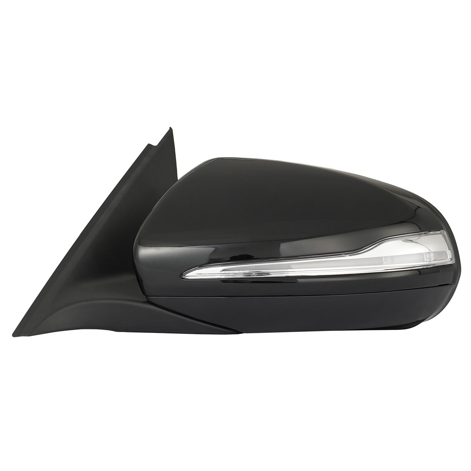 The black left-hand side mirror is suitable for 2015-2021 for Mercedes C250, C300, C350, and C63.