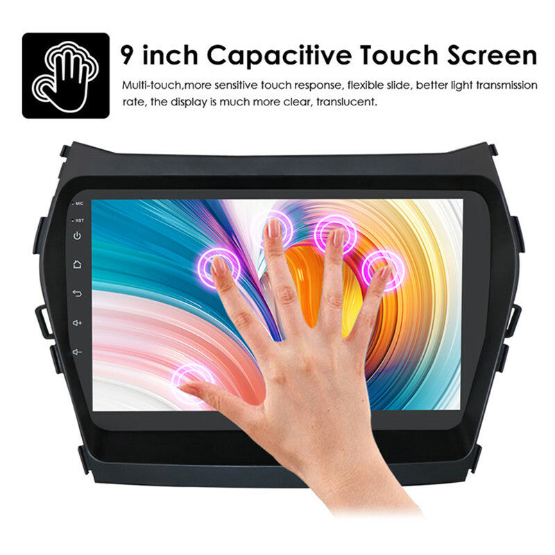 Car 2Din for Hyundai ix45 Fe 13-17 Wifi Android Radio Multimedia GPS Navigation