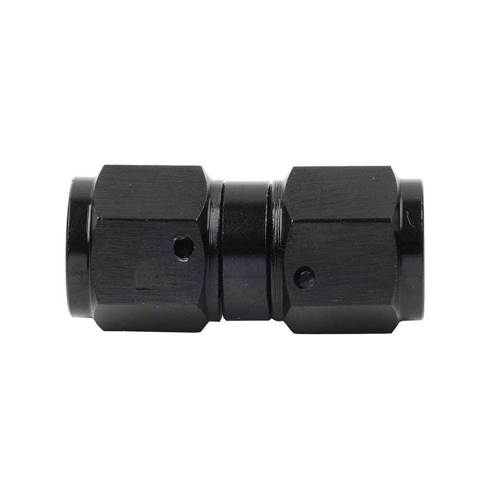 4AN Female to Female Straight Swivel Coupler Union Fitting Adapter Black