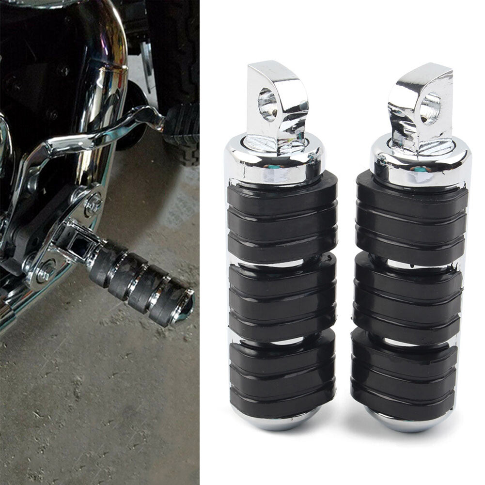 Rear Highway Foot Pegs Rest Pedals for Harley Davidson male mount-style Chrome