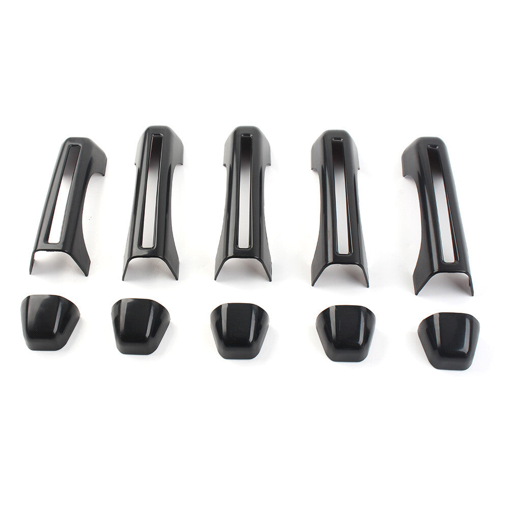 4-DR ABS Tailgate Door Handle Cover Trim Fit for Jeep for wrangler JL 2018-2020 Car 5pcs