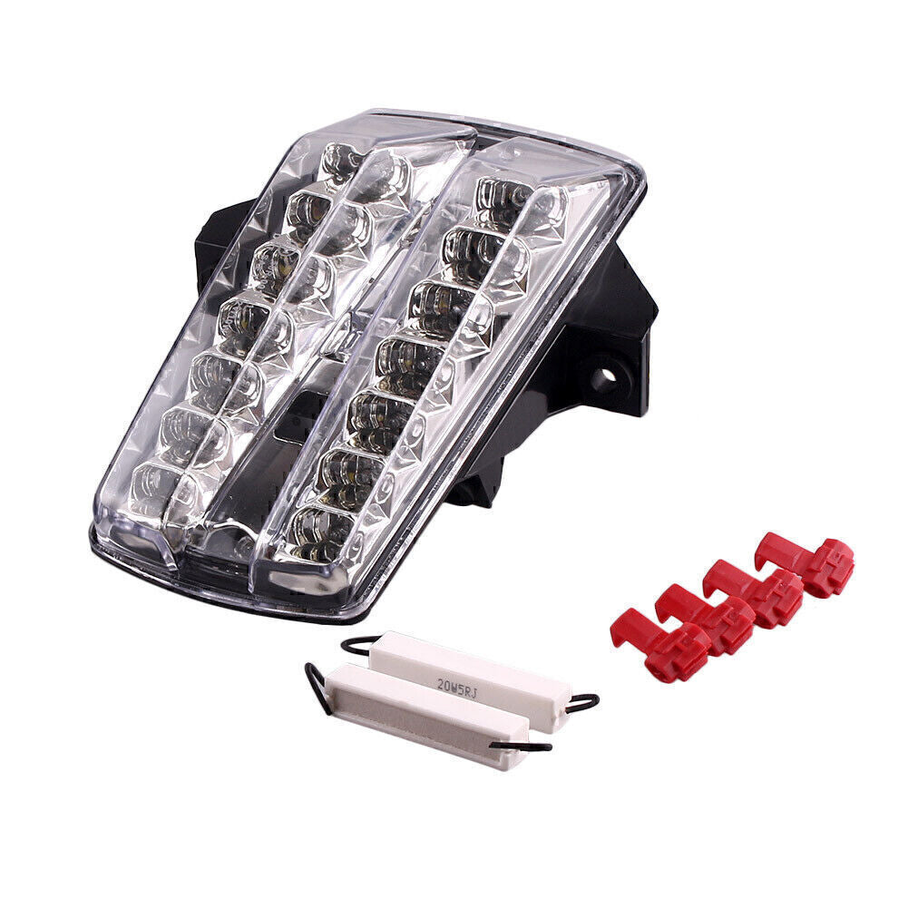 LED Tail Lamp Rear Taillight Running Light Clear Lens Fit for SUZUKI SV650 2003-2008