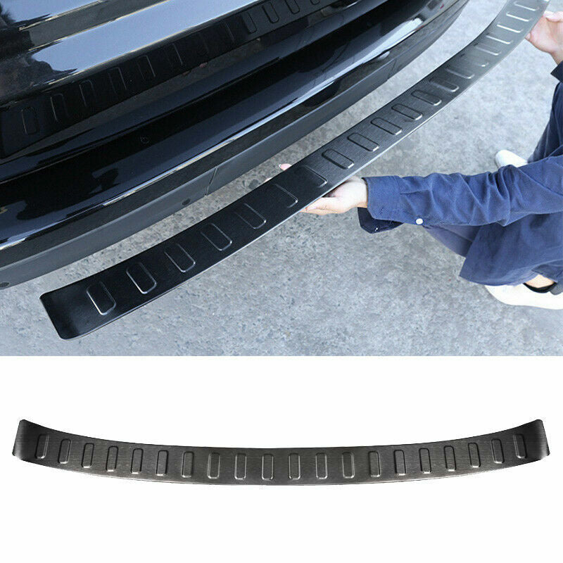 for Range Rover L405 2018-2021 Black Rear Bumper Protector Sill Plate Guard Trim