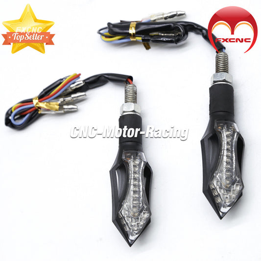 Aluminum alloy motorcycle DC 12V 5.4W 4-wire LED flashing turn signals