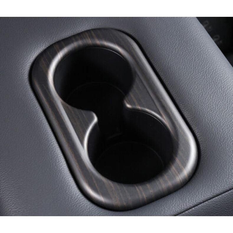 for Honda CR-V CRV 2023-2024 Wood Grain Rear Water Cup Holder frame Cover Trim