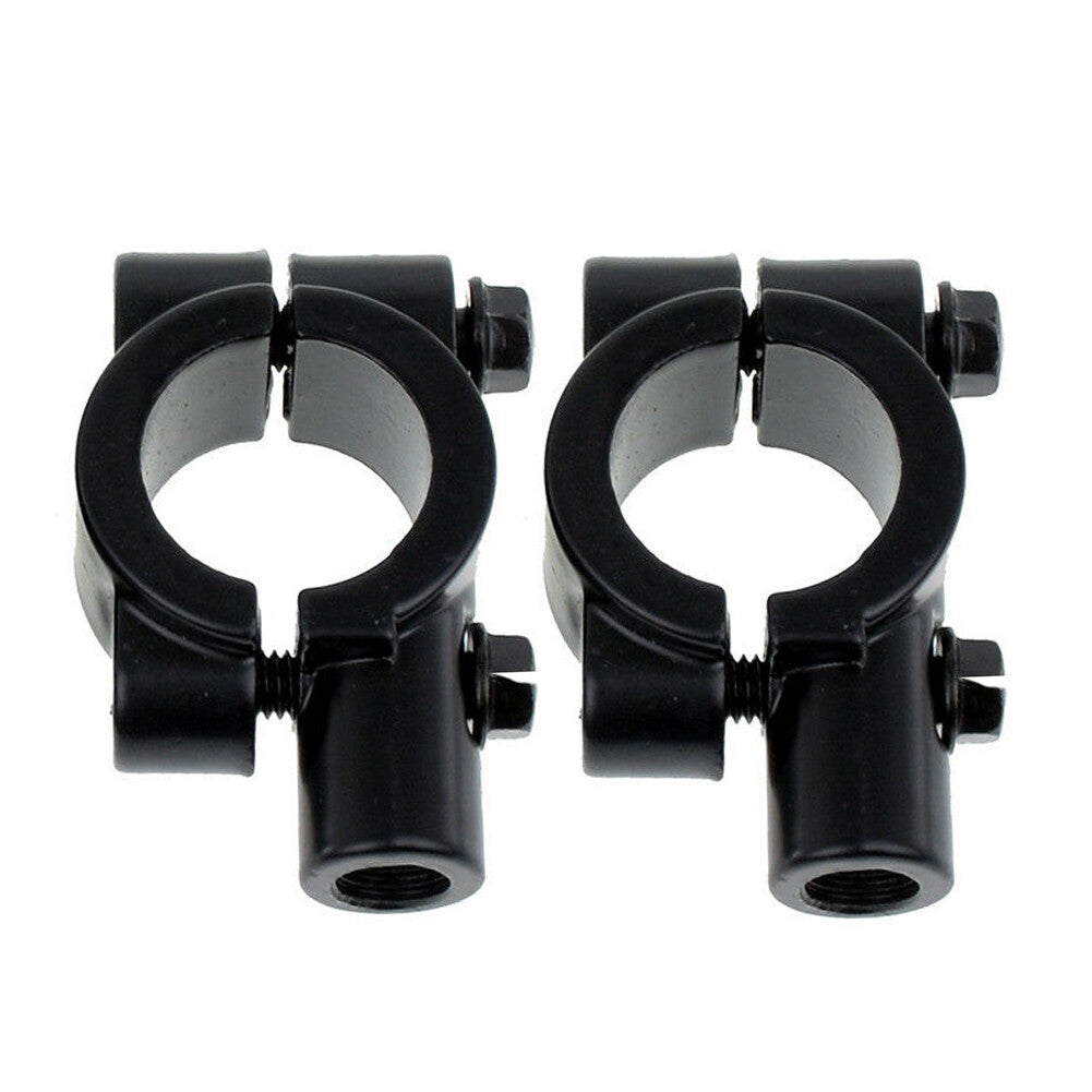 22MM M8 8mm Motorrad Lenker Spiegelhalterung Klemmadapter Schwarz Paar