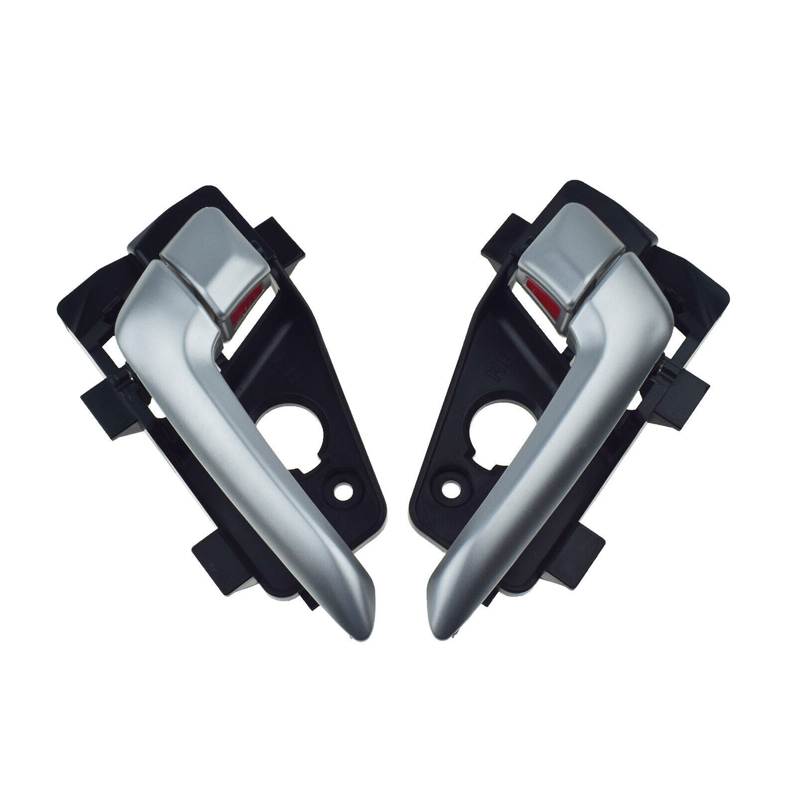 for Kia Picanto 2011-2016 Rear Left  Right Interior Door Handles Silver Pair 2X
