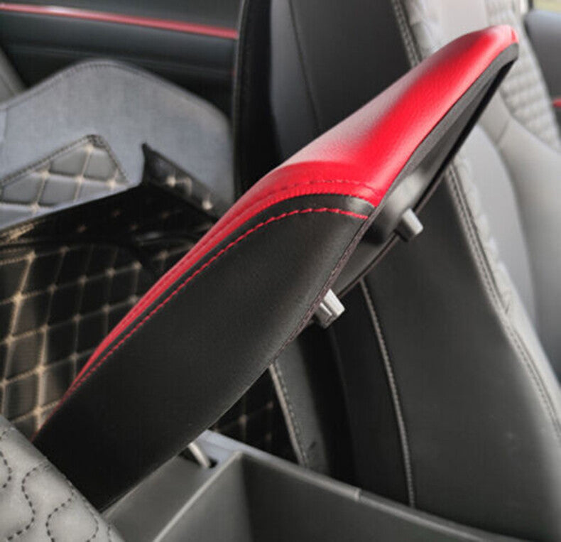 for Hyundai Sonata 2020-2022 Black Red Center Console Armrest Cover Cushion Mat