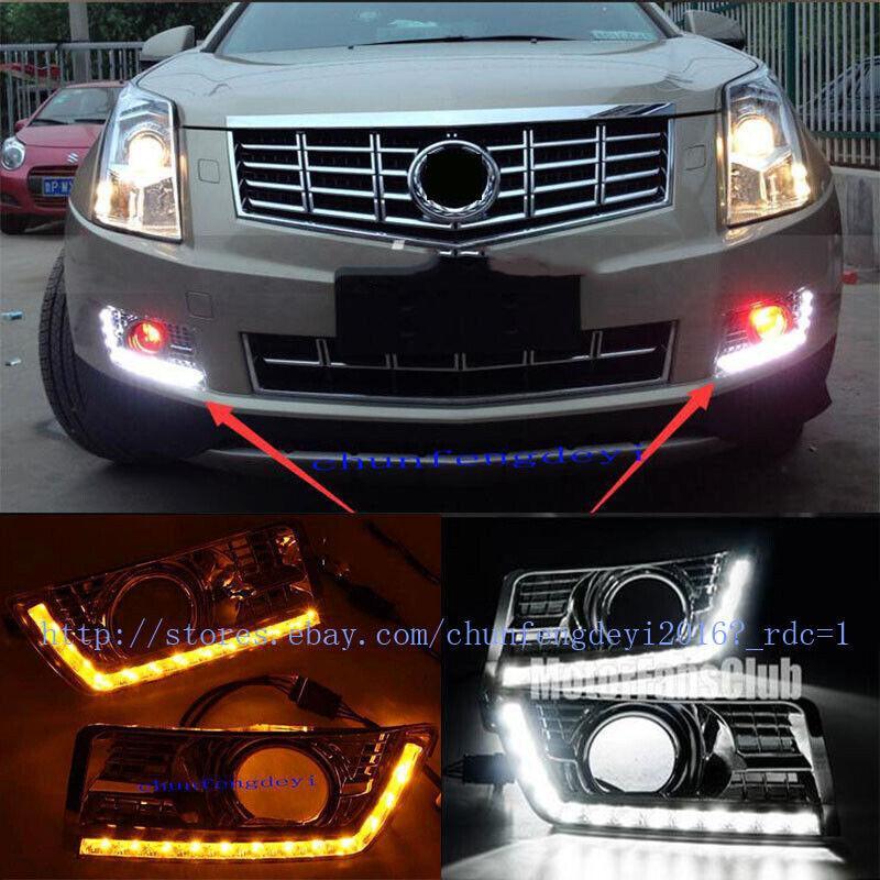 2pcs LED Daytime Running Light for Cadillac SRX SUV DRL Fog 2010-2012 2013 2014