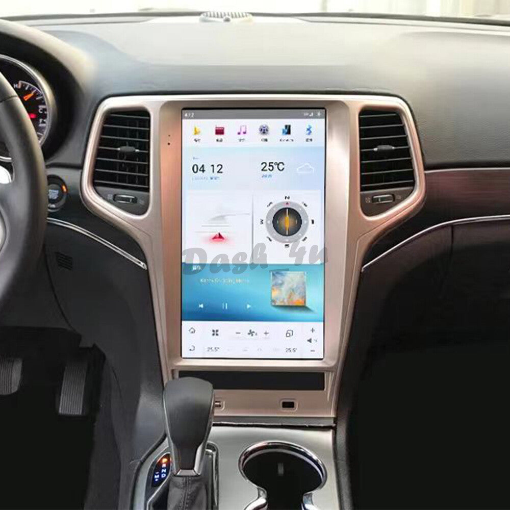 13.6 Android for Tesla Vertical Screen GPS Radio for Jeep Grand Cherokee 2011-2013
