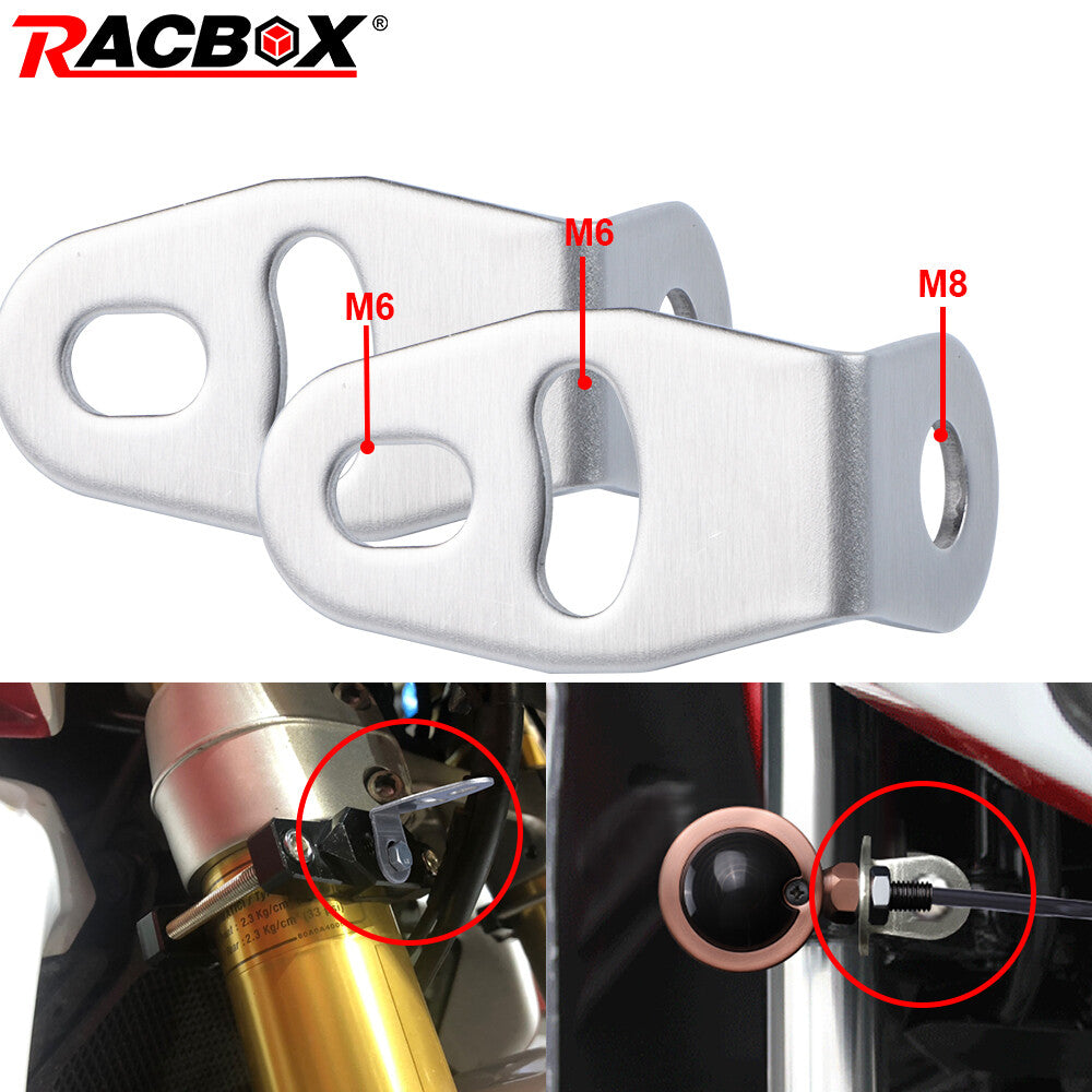 2PCS Mount Bracket Motorcycle Headlight Spot Light Turn Signal Clamp Holder Kit