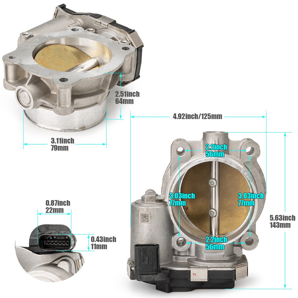 1 throttle body piece for Chevrolet Equinox Impala Camaro Colorado and for Cadillac SRX XTS 3.6L