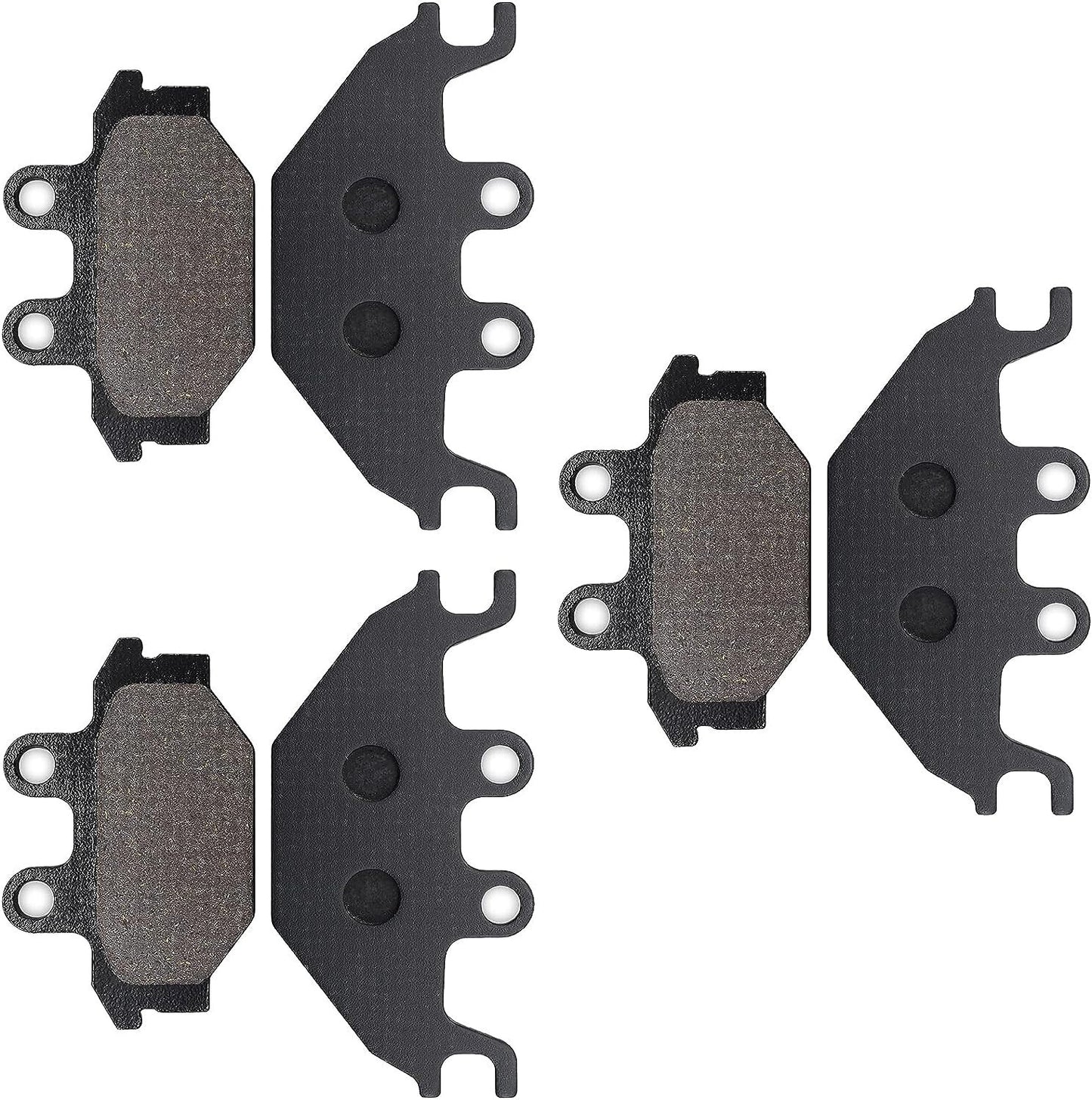 Front and Rear Semi-Metallic Brake Pads for Quadlander 300 600 ARCTIC CAT 250