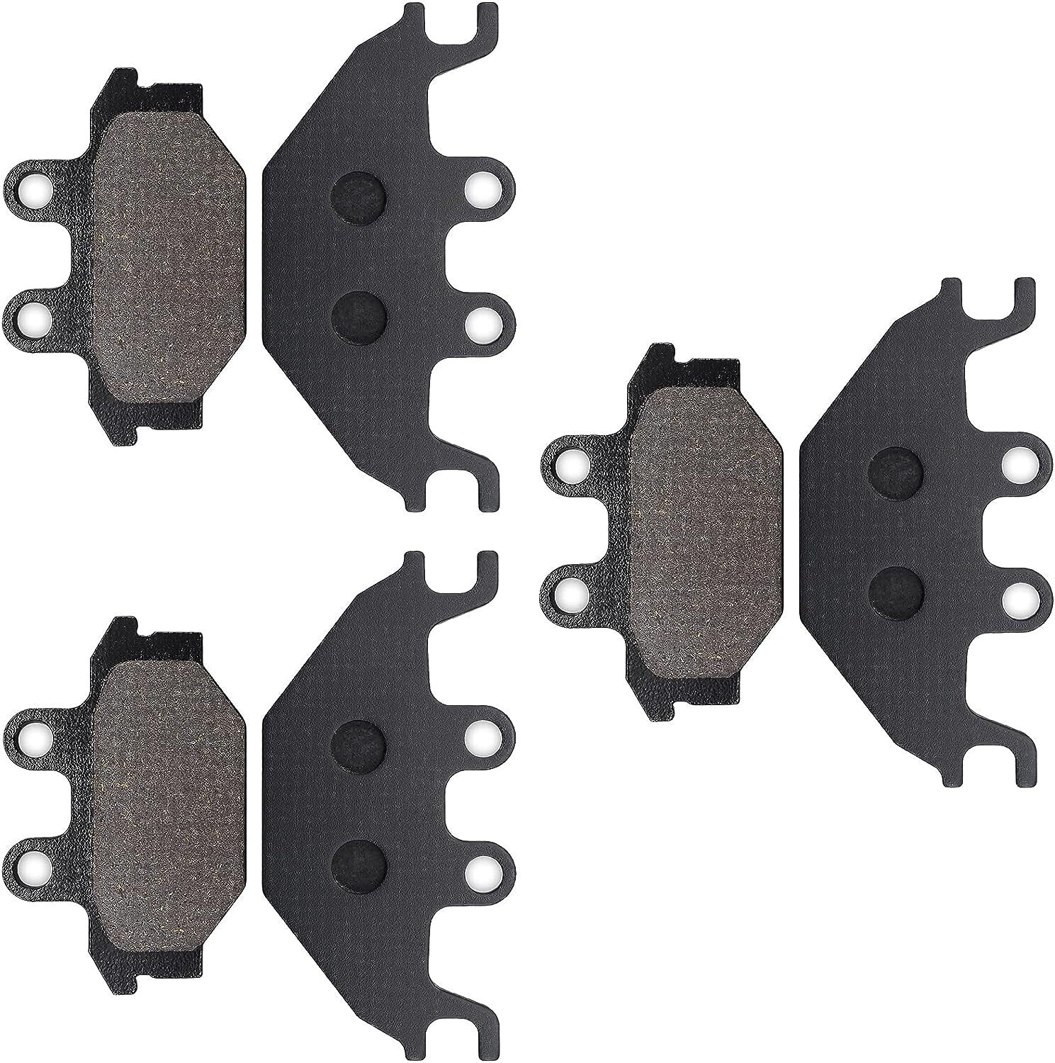 Front and Rear Semi-Metallic Brake Pads for Quadlander 300 600 ARCTIC CAT 250