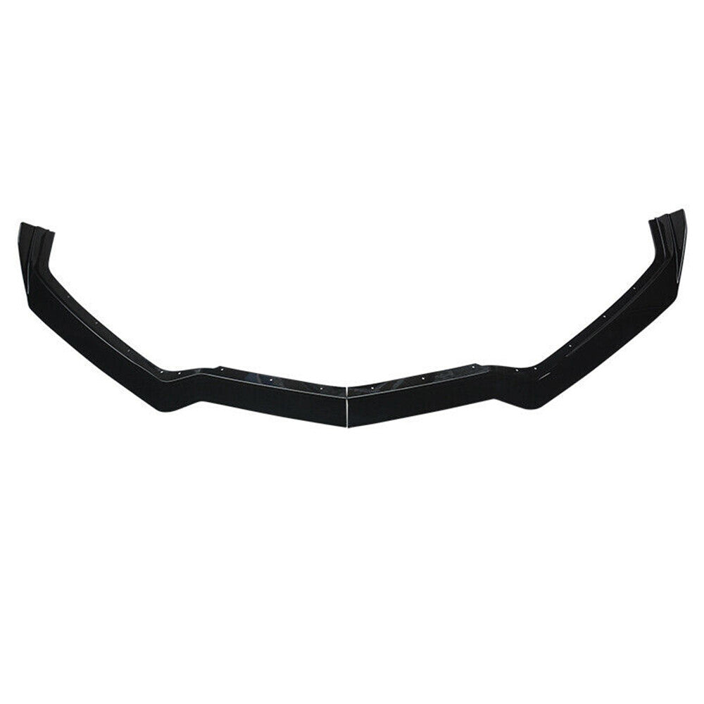5PCS Gloss Black Front Bumper Lip Spoiler For 20-23 for Corvette C8 5VM Style