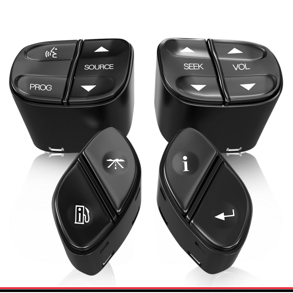 Set 4 Steering Wheel Control Switch Buttons for Chevy Silverado for GMC for Sierra 03-07