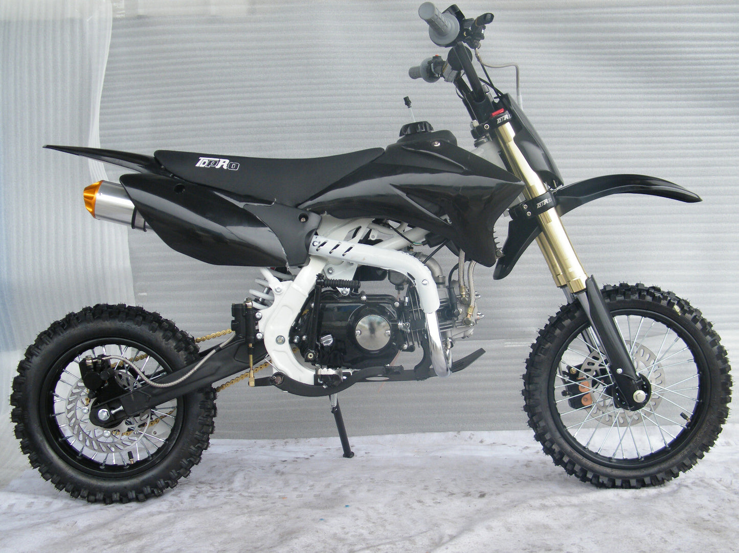Black plastic kit fenders for Yamaha TTR110 Trail Dirt Pit bikes