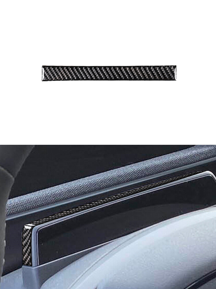 for Ford for Mustang Mach-E 2021-2022 Dashboard Border Frame Panel Trim Carbon Fiber