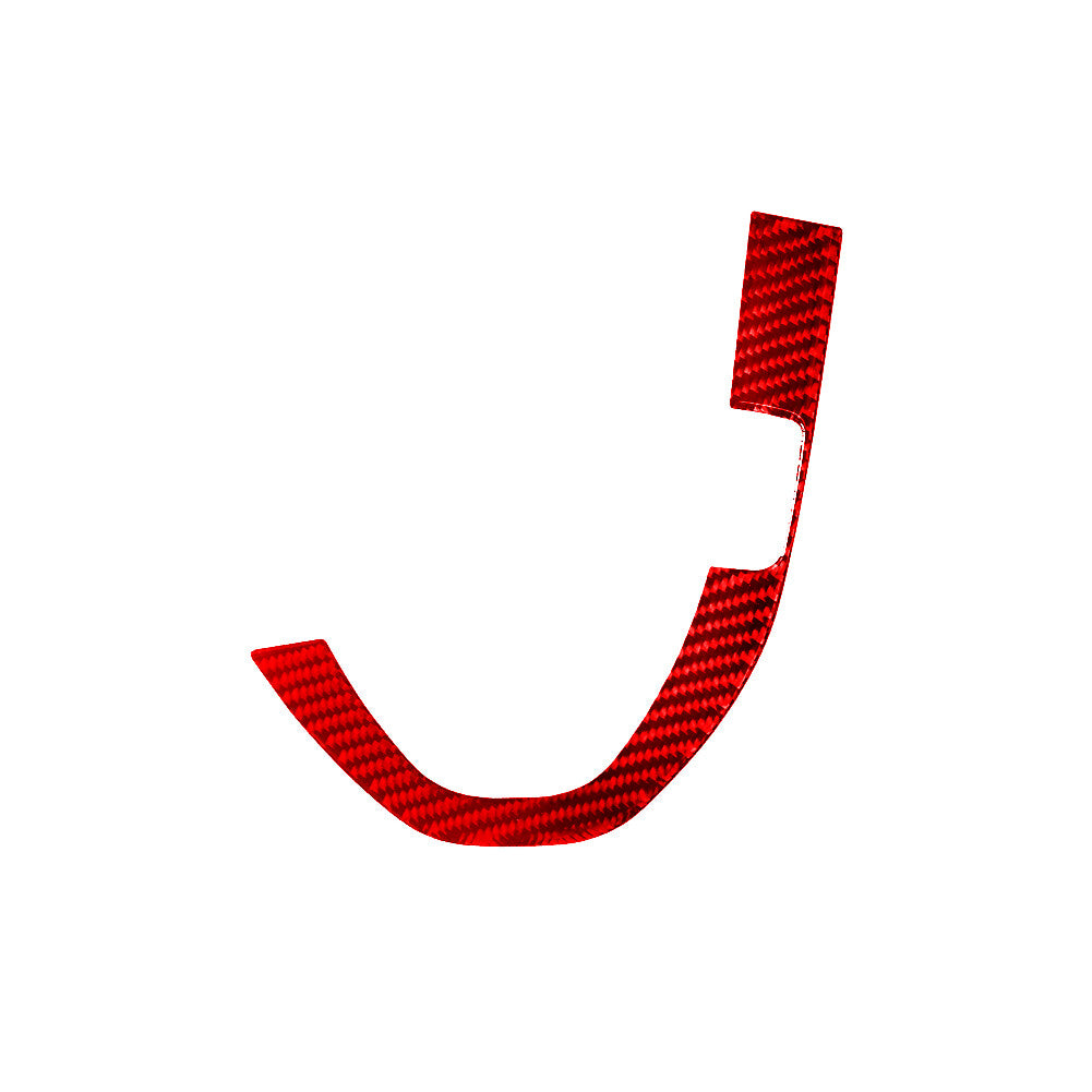 Red Carbon Fiber Gear Shift Outer Strip Cover for Hyundai for Veloster JS 2019-2022