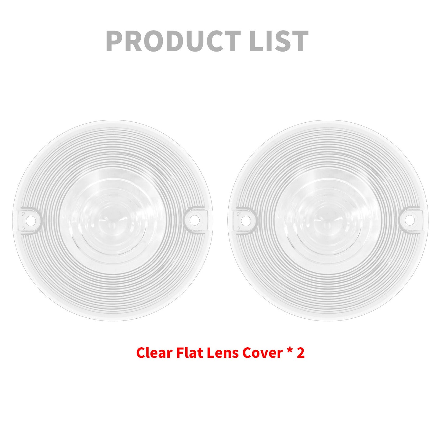 Clear Turn Signal Light Lens Cover for Harley Touring Road Electra Glide 86-2023