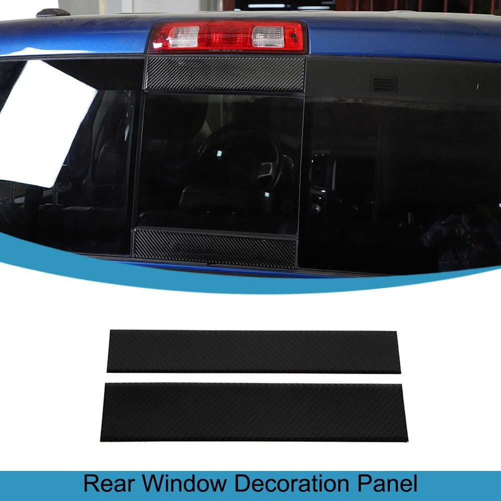2PCS Rear Window Panel Cover Trim for Dodge for RAM 2010 2011 2012 2013 2014 2015