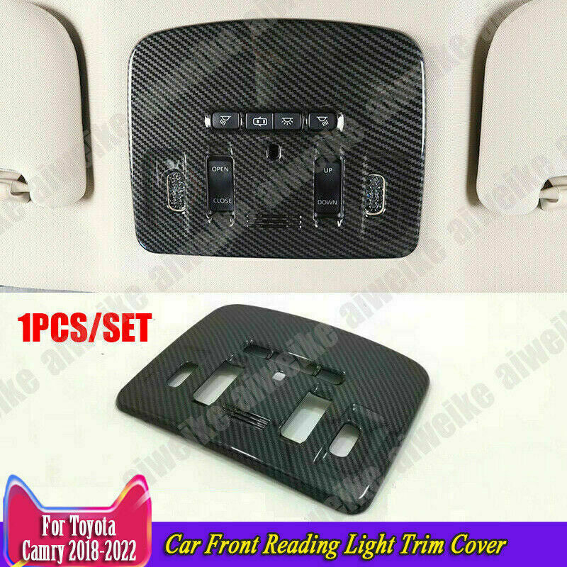 for Toyota for Camry 2018-2023 ABS Carbon Fiber Front Reading Light Trim Cover