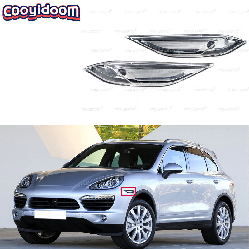 Pair Front Side Fender Light Turn Singal Light for Porsche for Cayenne 958 2011-2014