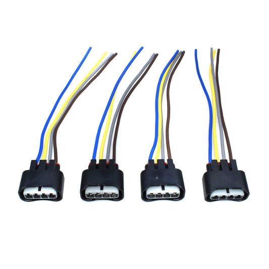 for Toyota Matrix for Corolla 4Pcs Connector Plug Harness Ignition Coil 4-way femal