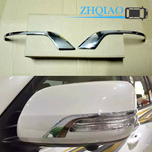 ABS Car Door Side Mirror Strip Cover Trim for Toyota for Land Cruiser LC200 16-20